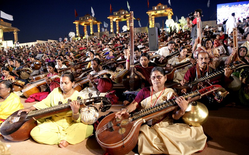 Grand Musical Symphony at Art of Living Silver Jubilee Celebrations